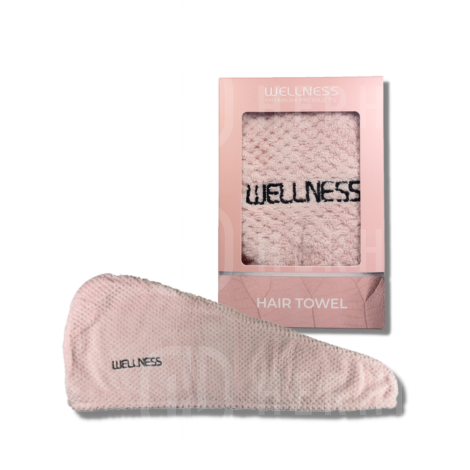 WELLNESS PREMIUM turban do włosów | Różowy