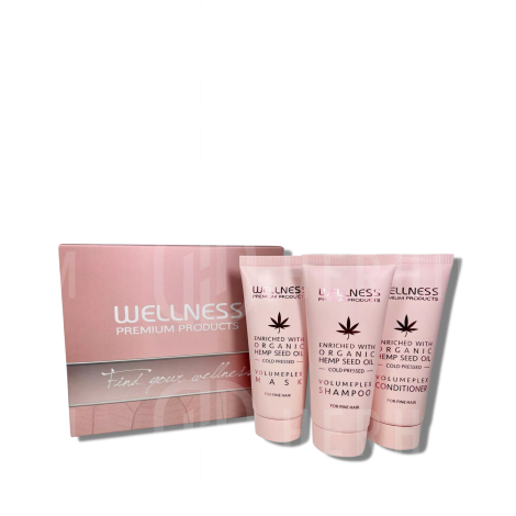 WELLNESS PREMIUM VOLUMEPLEX mini zestaw nawilżający do włosów 3 x 50 ml