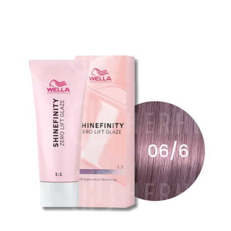 WELLA SHINEFINITY Zero Lift Glaze półtrwała farba do włosów 60 ml | 06/6