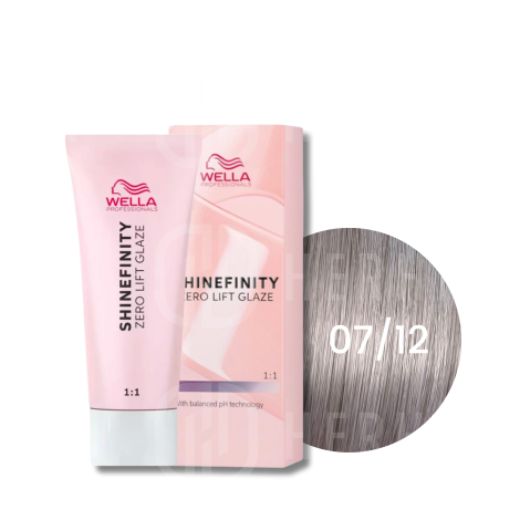 WELLA SHINEFINITY Zero Lift Glaze półtrwała farba do włosów 60 ml | 07/12