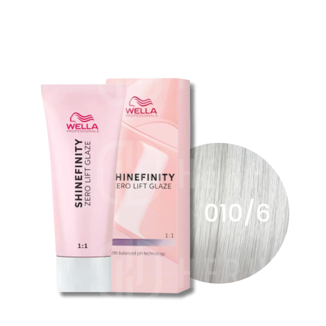 WELLA SHINEFINITY Zero Lift Glaze półtrwała farba do włosów 60 ml | 010/6