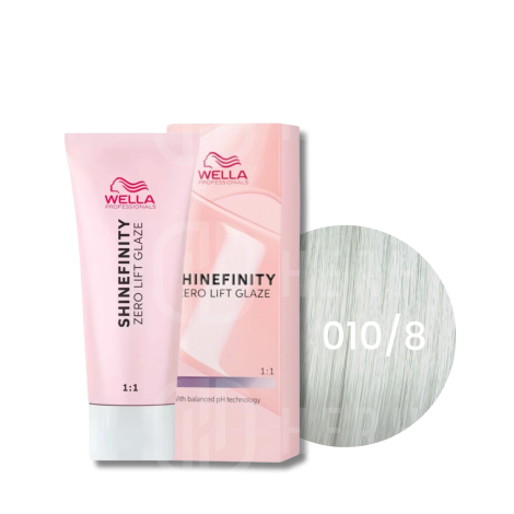 WELLA SHINEFINITY Zero Lift Glaze półtrwała farba do włosów 60 ml | 010/8