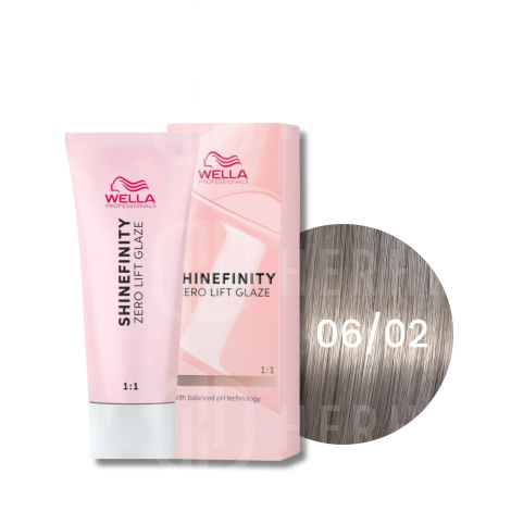 WELLA SHINEFINITY Zero Lift Glaze półtrwała farba do włosów 60 ml | 06/02