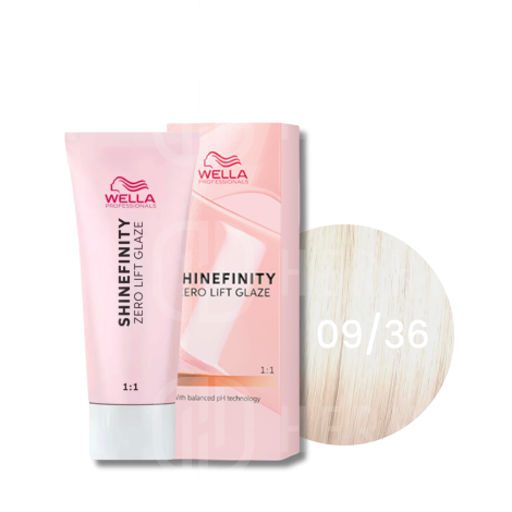 WELLA SHINEFINITY Zero Lift Glaze półtrwała farba do włosów 60 ml | 09/36