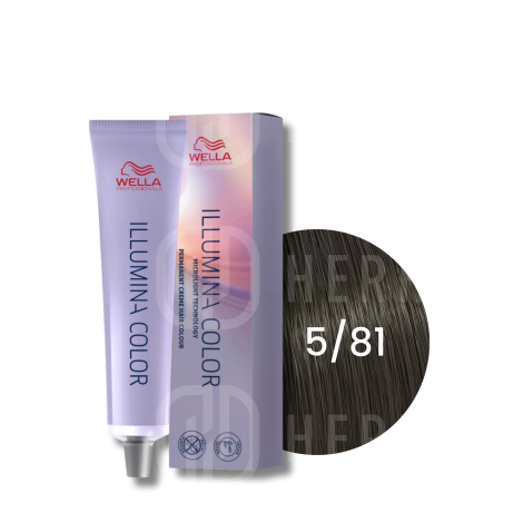 WELLA ILLUMINA COLOR rozświetlająca trwała farba do włosów 60 ml | 5/81
