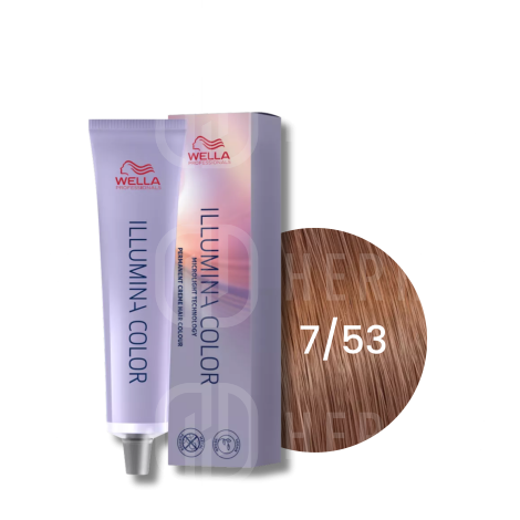 WELLA ILLUMINA COLOR rozświetlająca trwała farba do włosów 60 ml | 7/53
