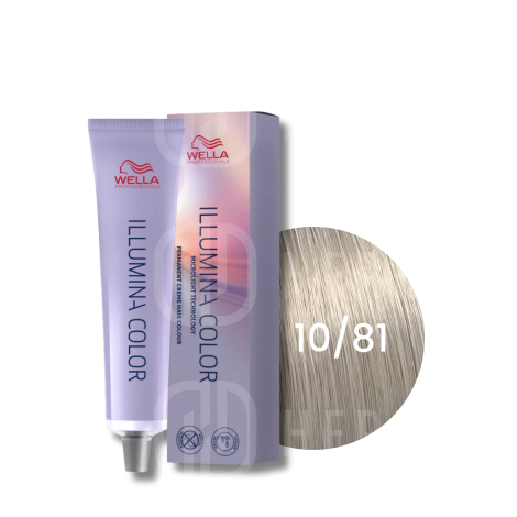 WELLA ILLUMINA COLOR rozświetlająca trwała farba do włosów 60 ml | 10/81