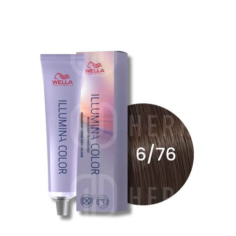 WELLA ILLUMINA COLOR rozświetlająca trwała farba do włosów 60 ml | 6/76