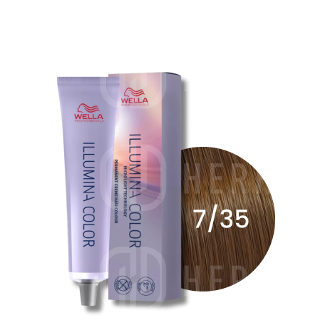 WELLA ILLUMINA COLOR rozświetlająca trwała farba do włosów 60 ml | 7/35