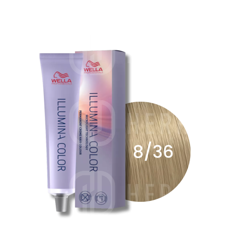 WELLA ILLUMINA COLOR rozświetlająca trwała farba do włosów 60 ml | 8/36