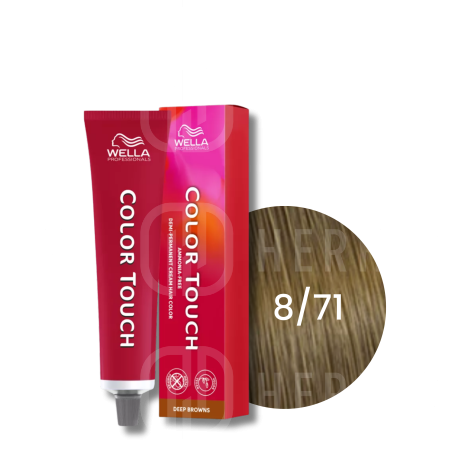 WELLA COLOR TOUCH tonująca półtrwała farba do włosów 60 ml | 8/71