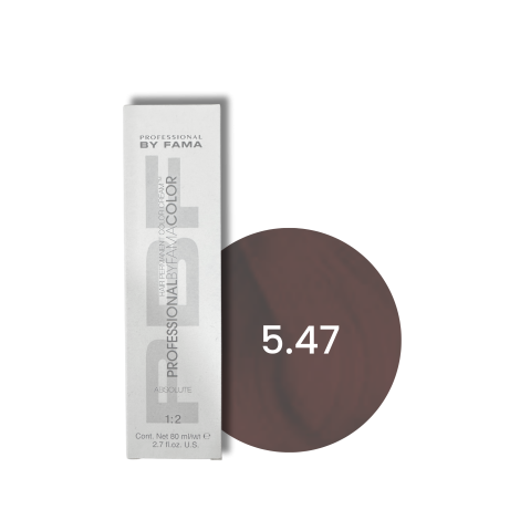 BY FAMA ABSOLUTE profesjonalna trwała farba do włosów 80 ml | 5.47