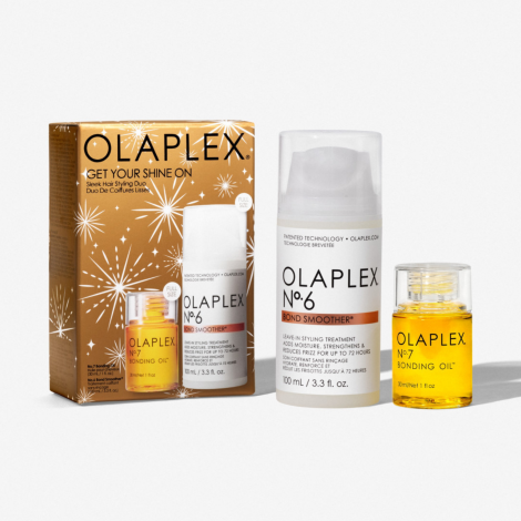 OLAPLEX GET YOUR SHINE ON zestaw świąteczny | No.6 + No.7 - 2