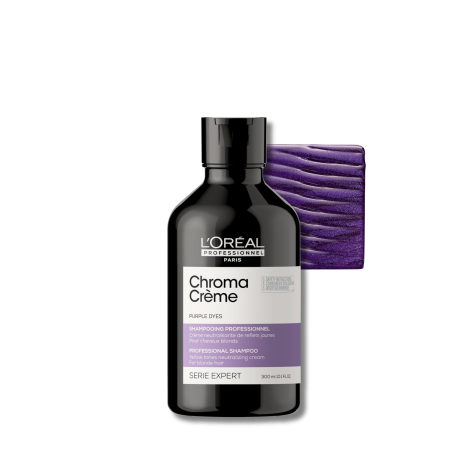 L'OREAL CHROMA CREME szampon neutralizujący żółte odcienie 300 ml | Purple - 2