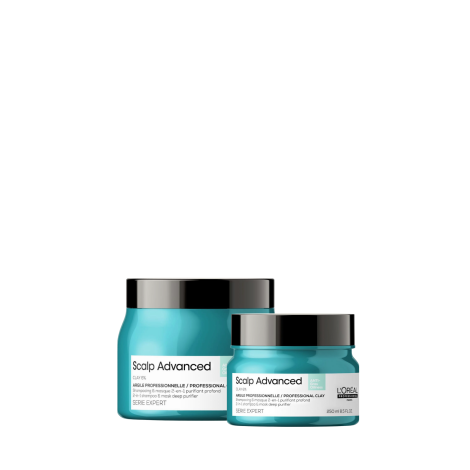 L'OREAL SCALP ADVANCED CLAY 6% maska oczyszczająca z glinką 2w1 75 ml - 5