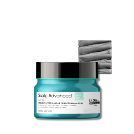 L'OREAL SCALP ADVANCED CLAY 6% maska oczyszczająca z glinką 2w1 75 ml - 2