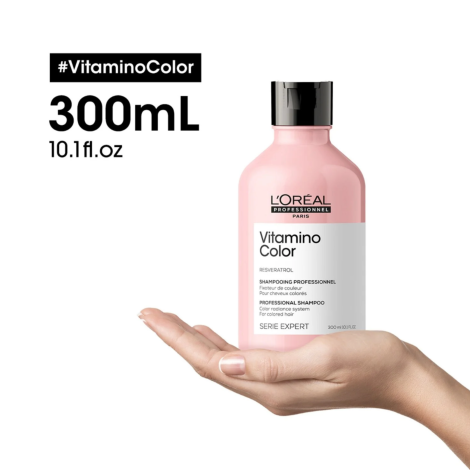 L'OREAL VITAMINO COLOR szampon odżywiający do włosów farbowanych 300 ml - 4