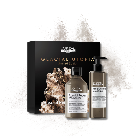 L'OREAL ABSOLUT REPAIR MOLECULAR Glacial Utopia zestaw | szampon + serum - 2