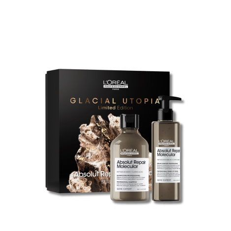 L'OREAL ABSOLUT REPAIR MOLECULAR Glacial Utopia zestaw | szampon + serum