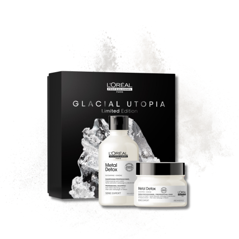 L'OREAL METAL DETOX Glacial Utopia zestaw | szampon + maska - 2