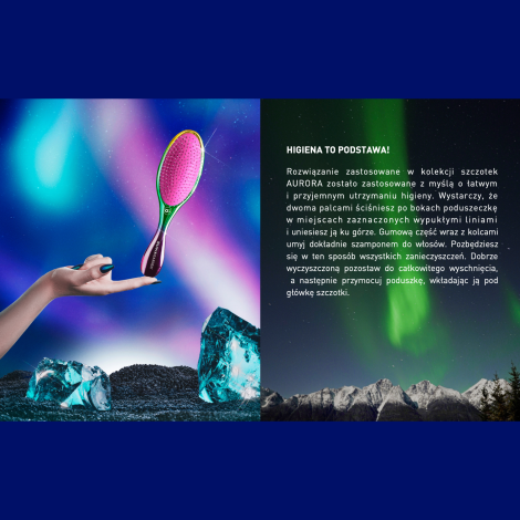 OLIVIA GARDEN DETANGLER M szczotka do rozczesywania | Aurora Blue Niebieska - 6