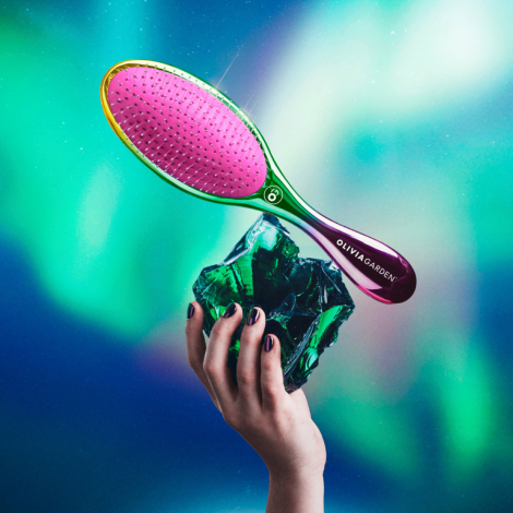 OLIVIA GARDEN DETANGLER M szczotka do rozczesywania | Aurora Rose Różowa - 9