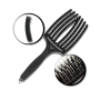 OLIVIA GARDEN FINGERBRUSH COMBO L szczotka z włosiem dzika | Black Czarna - 4