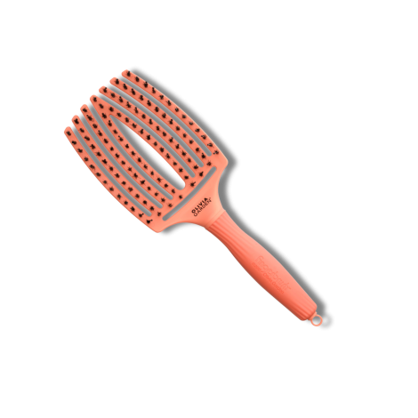 OLIVIA GARDEN FINGERBRUSH COMBO L szczotka z włosiem dzika | Coral Koralowa