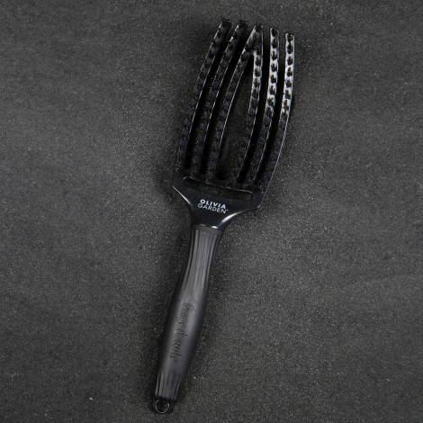 OLIVIA GARDEN FINGERBRUSH COMBO M szczotka z włosiem dzika | Black Onix - 4