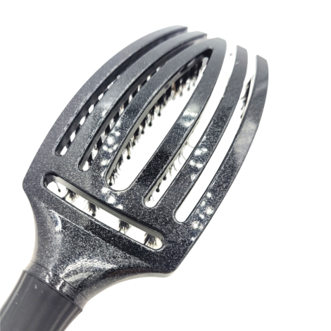 OLIVIA GARDEN FINGERBRUSH COMBO M szczotka z włosiem dzika | Black Onix - 3