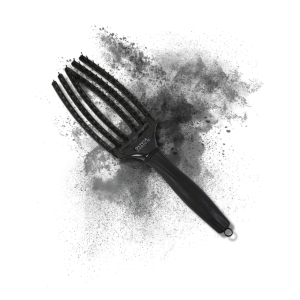 OLIVIA GARDEN FINGERBRUSH COMBO M szczotka z włosiem dzika | Black Onix - image 2