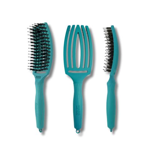 OLIVIA GARDEN FINGERBRUSH COMBO M szczotka z włosiem dzika | Blue Lagoon - 3