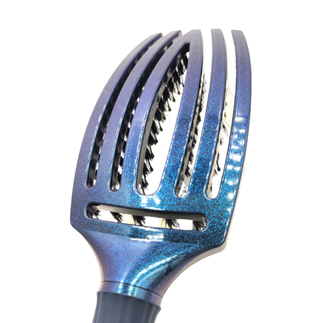 OLIVIA GARDEN FINGERBRUSH COMBO M szczotka z włosiem dzika | Blue Sapphire - 3