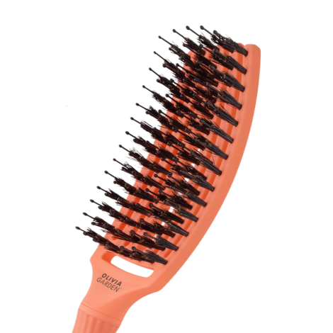 OLIVIA GARDEN FINGERBRUSH COMBO M szczotka z włosiem dzika | Coral Koralowa - 3