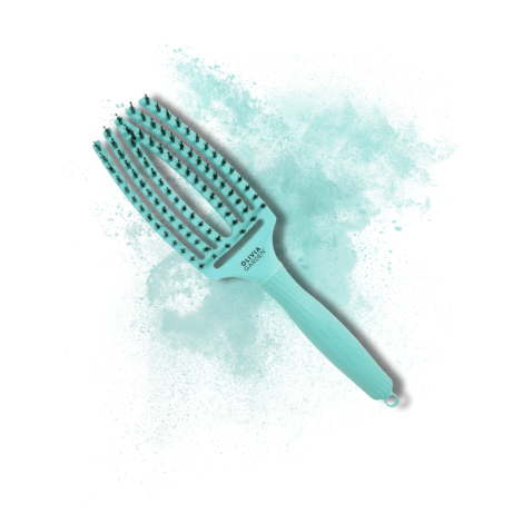 OLIVIA GARDEN FINGERBRUSH COMBO M szczotka z włosiem dzika | Fizzy Mint - 2