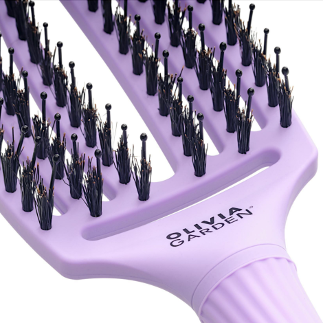 OLIVIA GARDEN FINGERBRUSH COMBO M szczotka z włosiem dzika | Grape Soda - 4