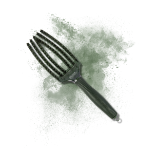 OLIVIA GARDEN FINGERBRUSH COMBO M szczotka z włosiem dzika | Green Emerald - image 2