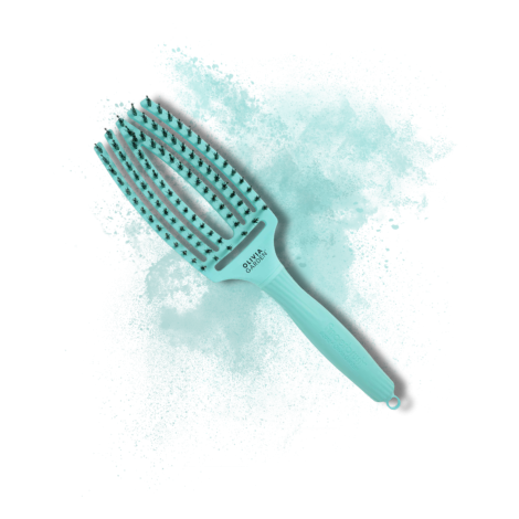 OLIVIA GARDEN FINGERBRUSH COMBO M szczotka z włosiem dzika | Mint Mięta - 2