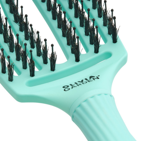 OLIVIA GARDEN FINGERBRUSH COMBO M szczotka z włosiem dzika | Mint Mięta - 4