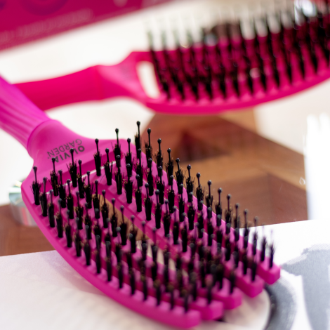 OLIVIA GARDEN FINGERBRUSH COMBO M szczotka z włosiem dzika | Neon Pink - 7