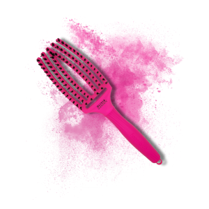 OLIVIA GARDEN FINGERBRUSH COMBO M szczotka z włosiem dzika | Neon Pink - image 2
