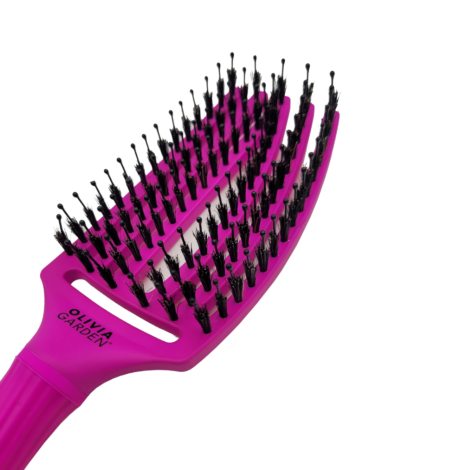 OLIVIA GARDEN FINGERBRUSH COMBO M szczotka z włosiem dzika | Neon Purple - 4