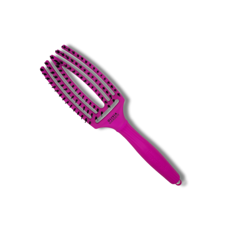 OLIVIA GARDEN FINGERBRUSH COMBO M szczotka z włosiem dzika | Neon Purple