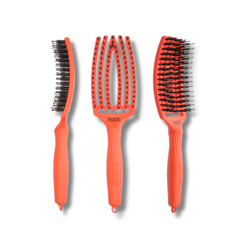 OLIVIA GARDEN FINGERBRUSH COMBO M szczotka z włosiem dzika | Orange Dream - 3