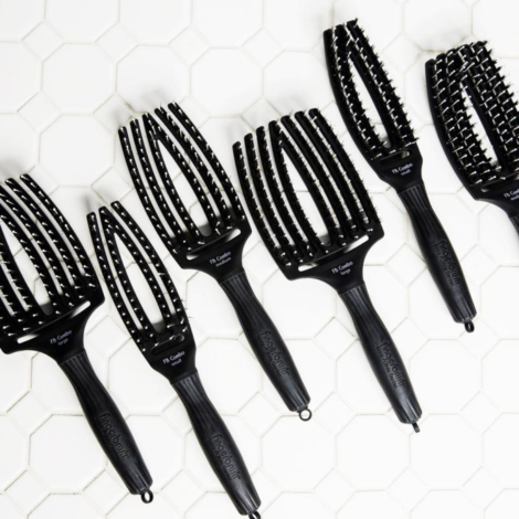 OLIVIA GARDEN FINGERBRUSH COMBO S szczotka z włosiem dzika | Black Czarna - 5