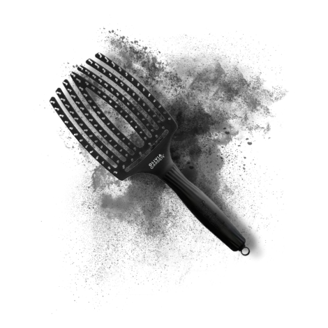 OLIVIA GARDEN FINGERBRUSH IONIC L szczotka do rozczesywania | Black Czarna - 2