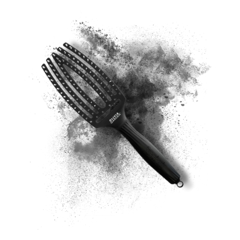 OLIVIA GARDEN FINGERBRUSH IONIC M szczotka do rozczesywania | Black Czarna - 2