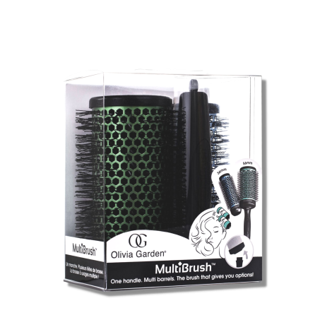 OLIVIA GARDEN MULTIBRUSH 3 KIT zestaw szczotek | rączka + 36 mm i 56 mm - 3