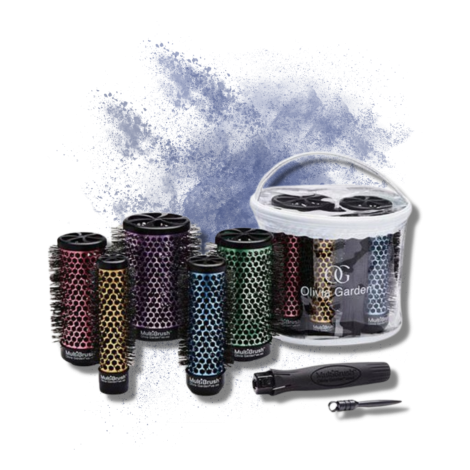 OLIVIA GARDEN MULTIBRUSH 6 KIT zestaw szczotek | rączka + 26 36 46 56 66 mm - 2
