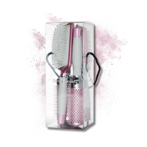 OLIVIA GARDEN NANO THERMIC zestaw szczotek płaska, 34, 44, 54 mm Róż 4 szt. - image 2